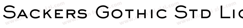 Sackers Gothic Std Light (En têtes)字体转换